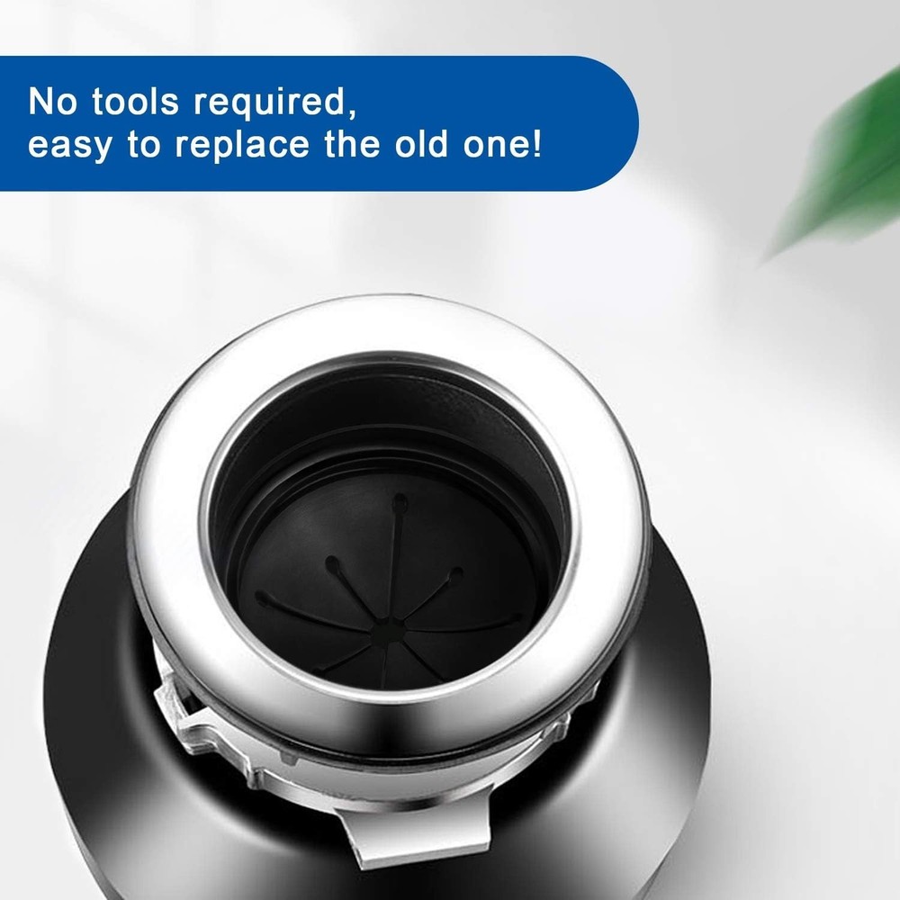 Multi-Function 3 3/8 Inch Garbage Disposal Sink Baffle - Noise and Splash Shield