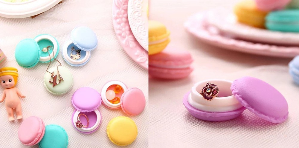 6PCS Macaron Case, Jewelry Box, Mini Storage, Pill Box, Keepsake