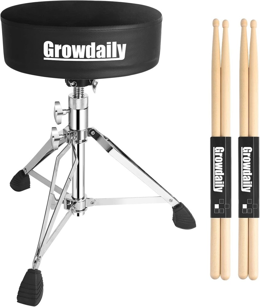 Drum Throne Seat,Adjustable Stool Drum Universal Thick Padded Drum Throne Dru...