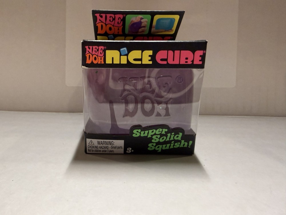 Needoh Nice Cube - Purple - New - Authentic Squishy