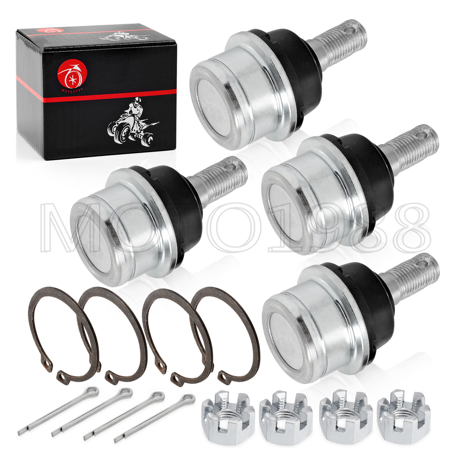 4x Front Lower Ball Joints for Honda 51355-HP5-601 51355-HC5-004 Rancher 350 420