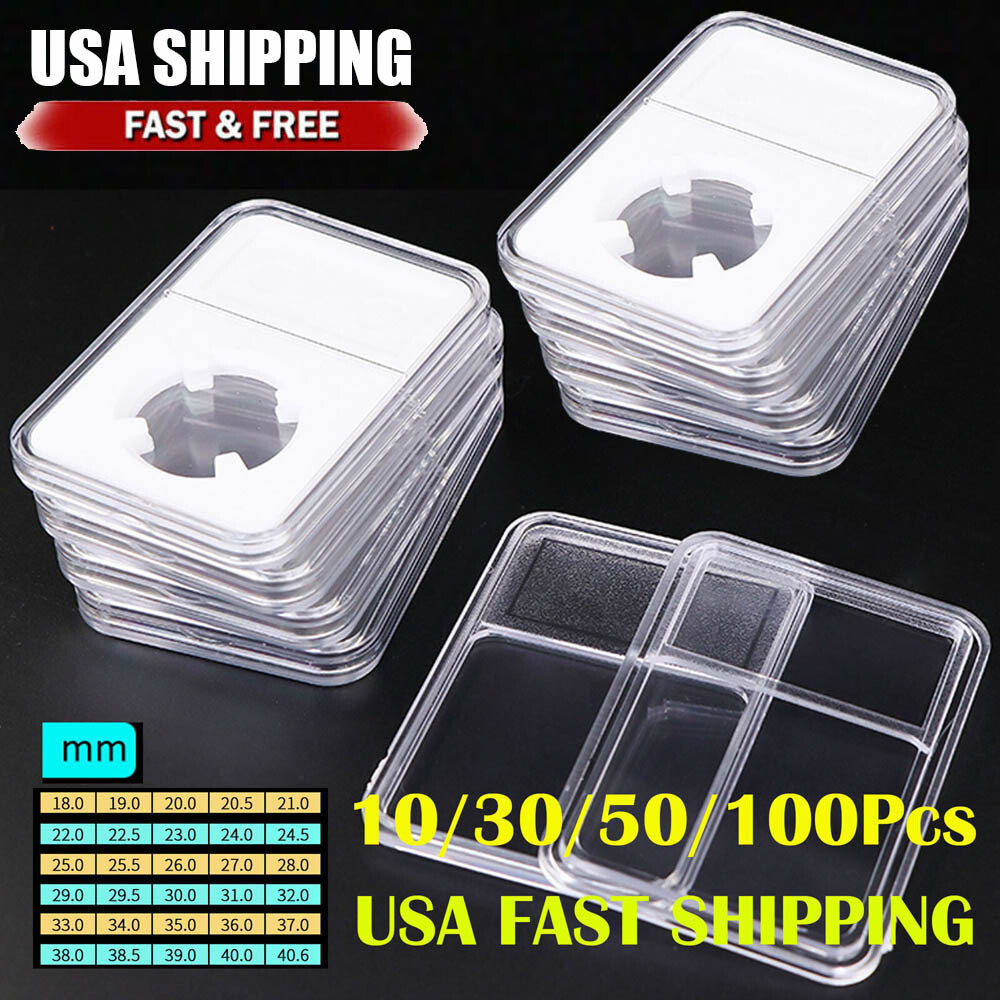 Coin Slab Display Holders Storage Collection Case Box For Grade NGC PCGS 16-39mm