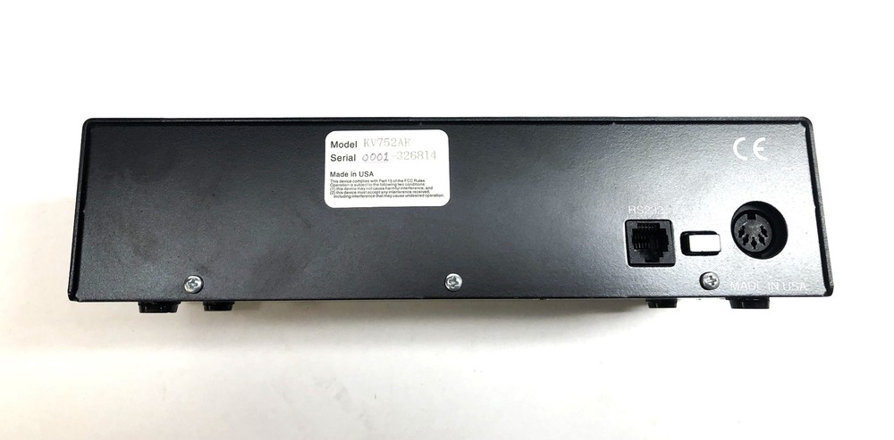 Black Box ServShare Two-Port ServSwitch KVM Switch KV752AE NOS