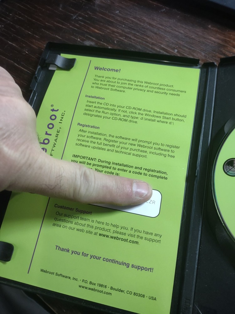 Webroot Software Spy Sweeper 3.0 (with code)