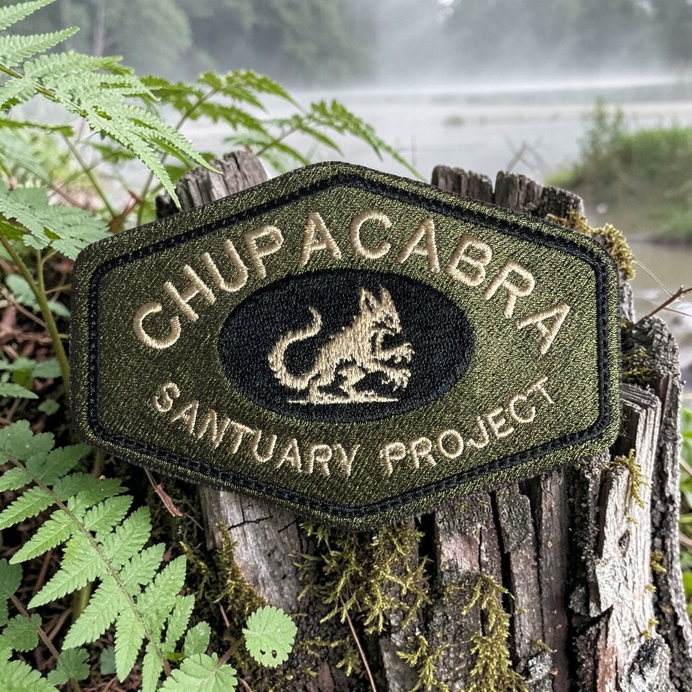 Chupacabra Santuary Project Embroidery Patch 3.02" X 4.50"