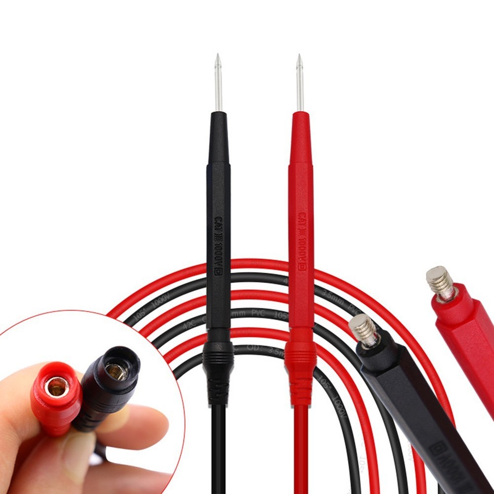 Multimeter Test Wires Test Probe Set Copper Test Wires Interchangeable Probes
