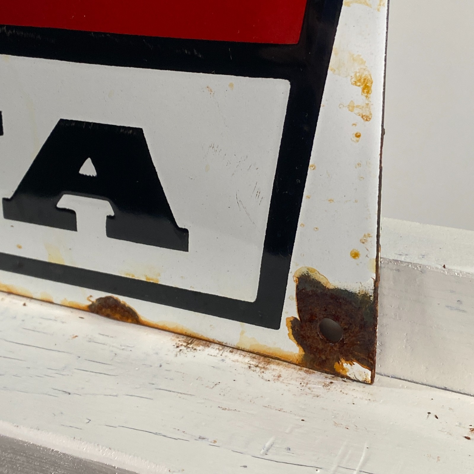 Cagiva Enamel Sign - 60x40cm (23.6x15.7") - Nice Retro Motorcycle Garage Signage