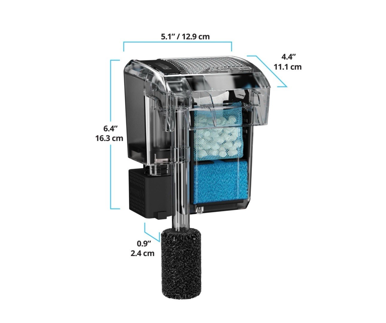 Fluval AquaClear AC20 Power Filter 5-20 US Gal #19595