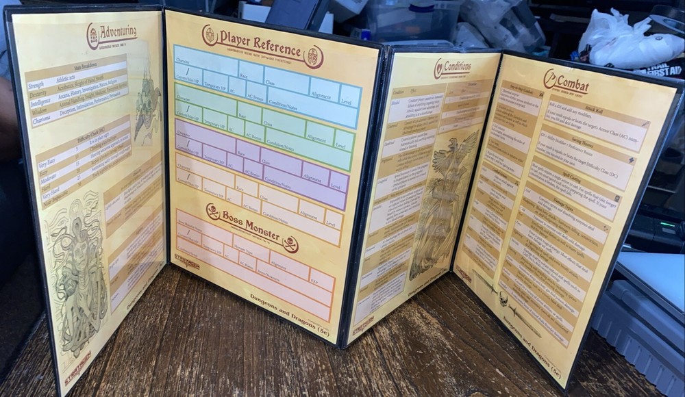 Stratagem The Master's Tome Customizable GM Screen Pathfinder 4 Panel Insert