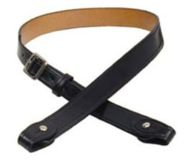 JAY PEE Shoulder Strap Black NICKLE 35-37" CLARINO FINISH STRAP