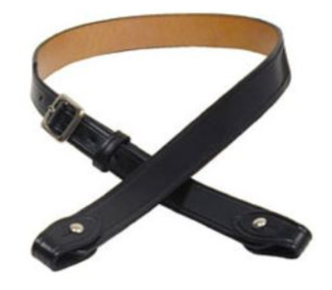 JAY PEE Shoulder Strap Black NICKLE 38-40" CLARINO FINISH STRAP