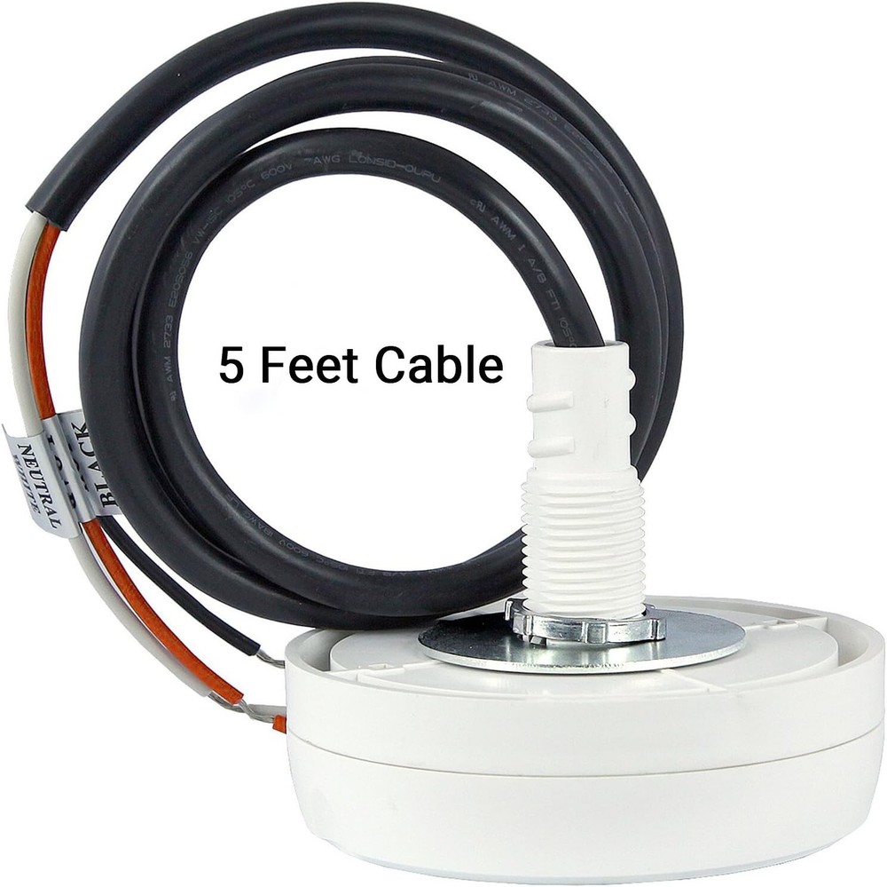 ENERLITES MPC-52V 360° Line Voltage PIR Occupancy Ceiling Light Sensor, White