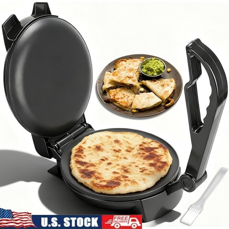 Roti Maker Non Stick Electric Cooking Flatbread Maker Easy Clean Compact Design