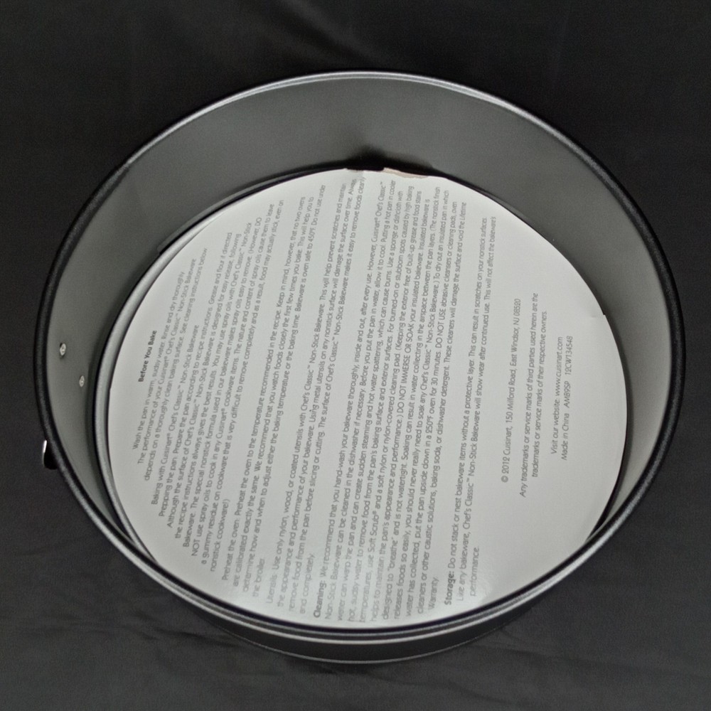 Cuisinart Springform Pan Gray Metal 2012