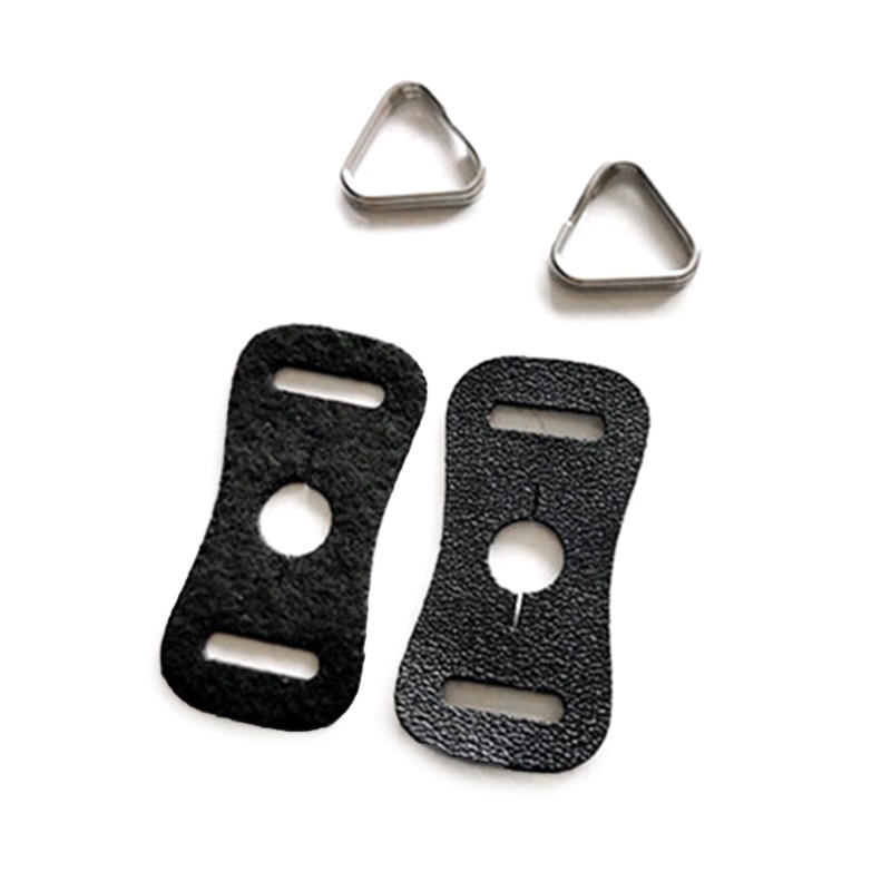 1 Pair Camera Strap for Triangle Split Ring Adapter Leather Protector Cover Pads