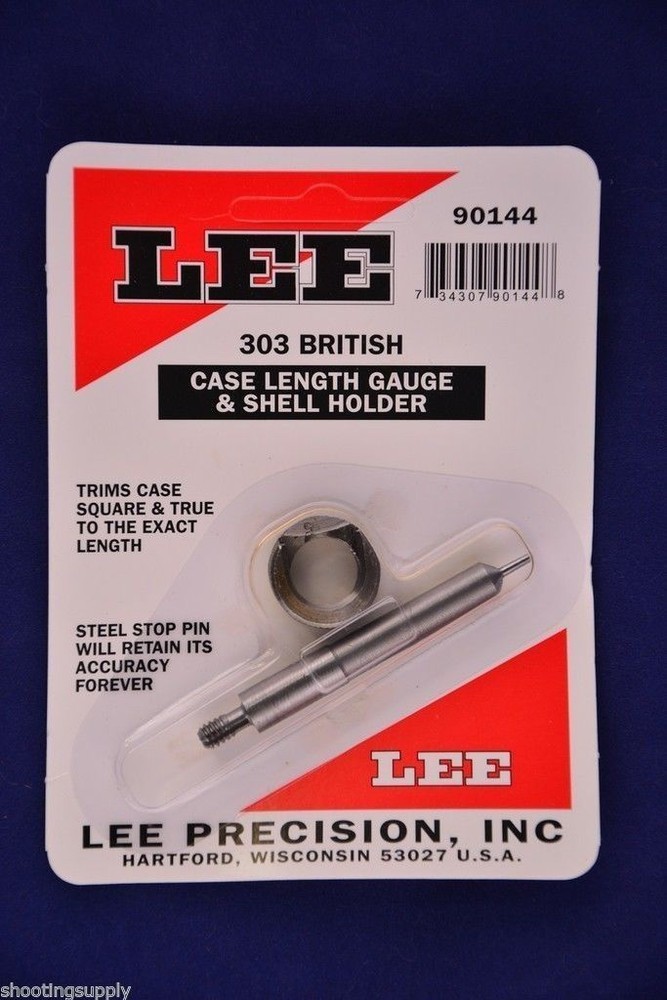 Lee Case Length Gauge & Shell Holder 303 British #90144