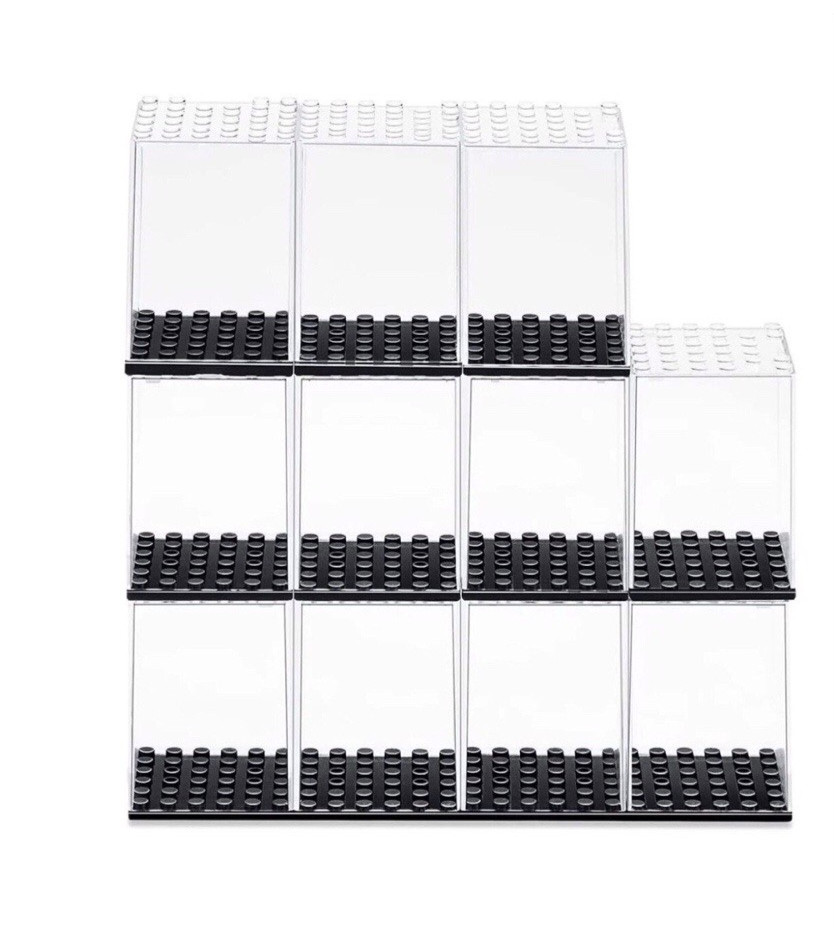 6 pcs Acrylic Display Case for Lego Minifigures Stackable ( Cases Only ) L-195