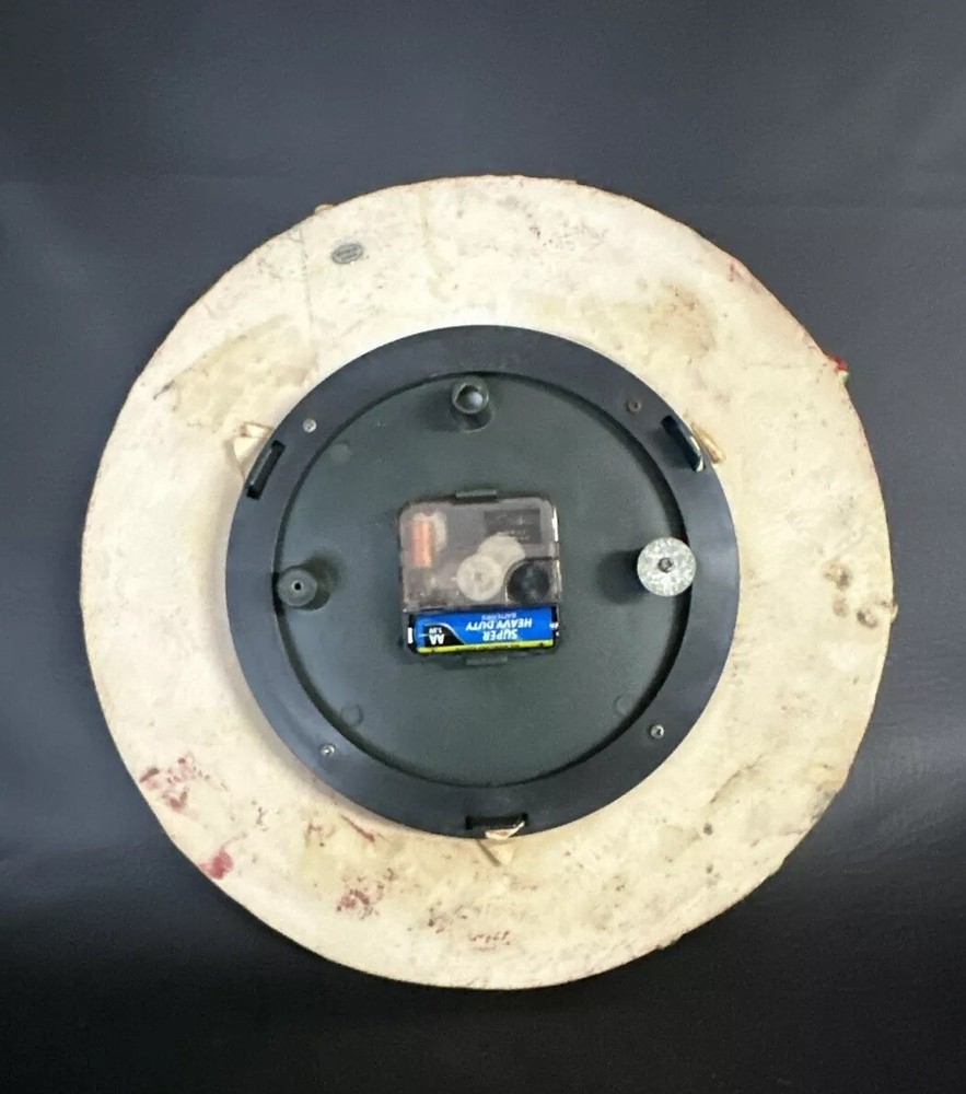 KMC Vintage Quartz wall clock red chili peppers works !