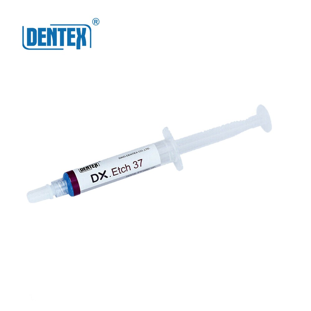 5 Kits Dentex Dental Acid Etch Etching Gel 37% 5 ml/syringe