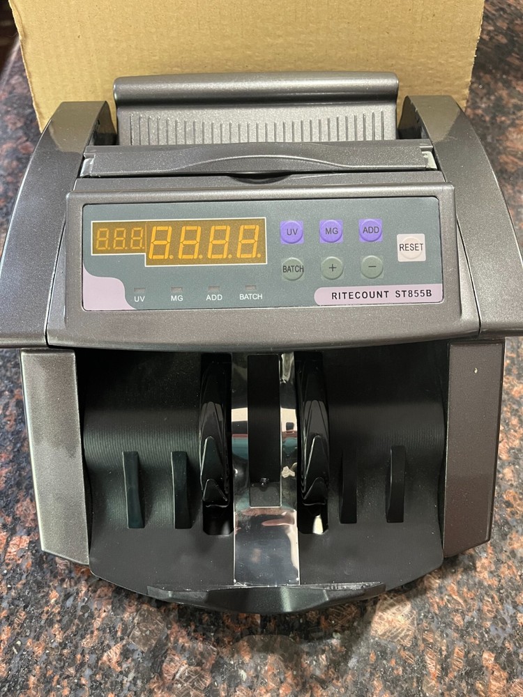 BRAND NEW RiteCount ST855B Banknote Counting Machine With Counterfeit Detection