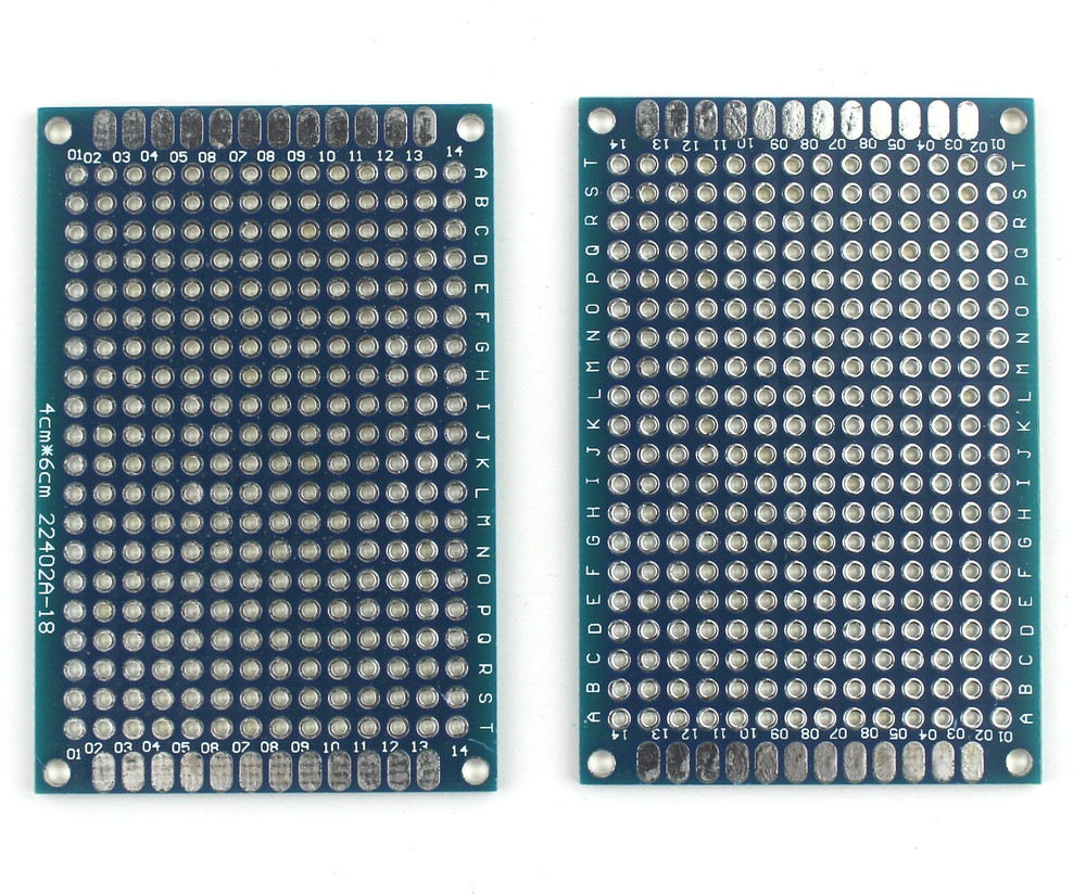 4 pcs Blue Double Sided Universal PCB Proto Prototype Perf Board 4*6 4x6 cm