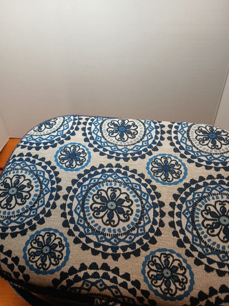 Sewing Box Organizer With Plastic Insert Mandala Style Pattern