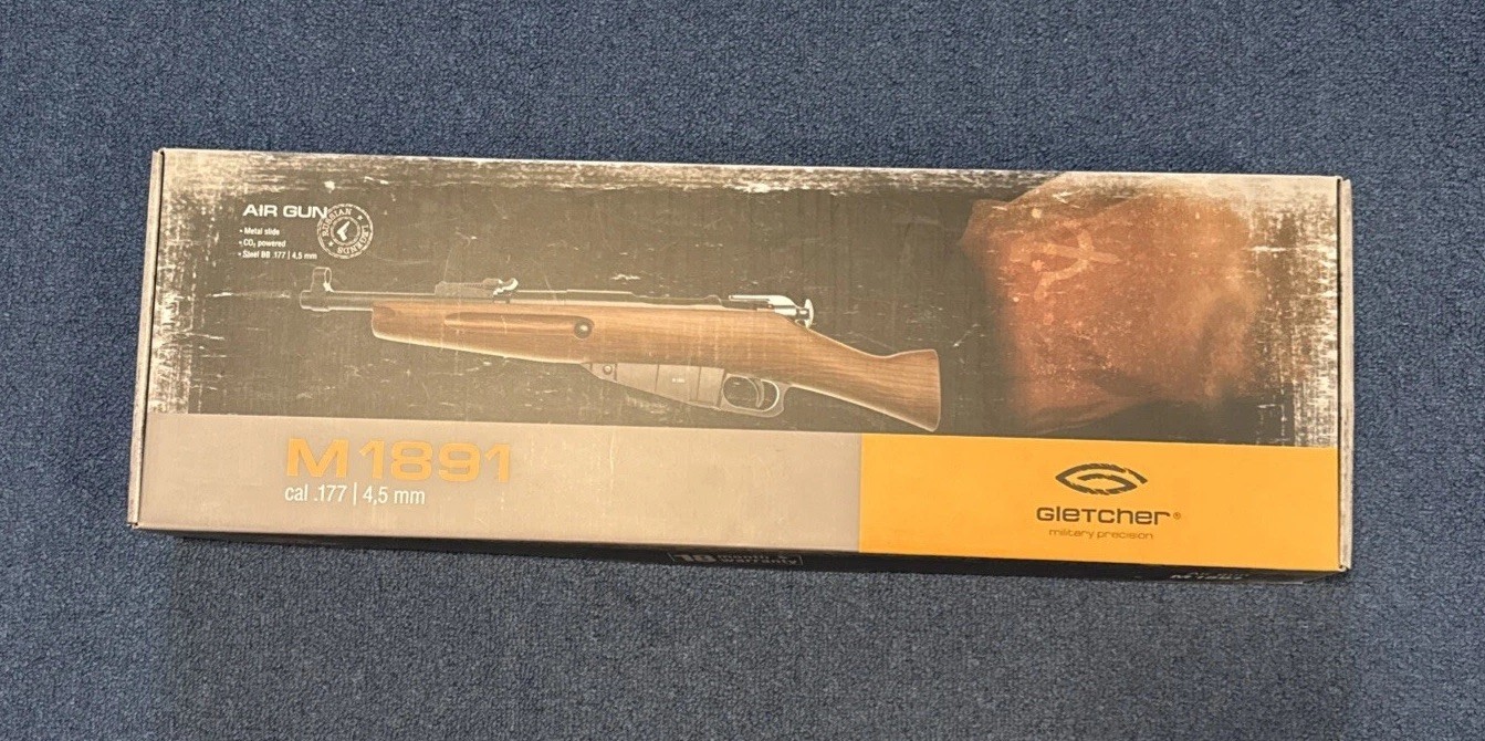 🔥Gletcher Mosin Nagant M1891 CO2 Air Rifle .177 Cal Steel BB Brand New. NIB