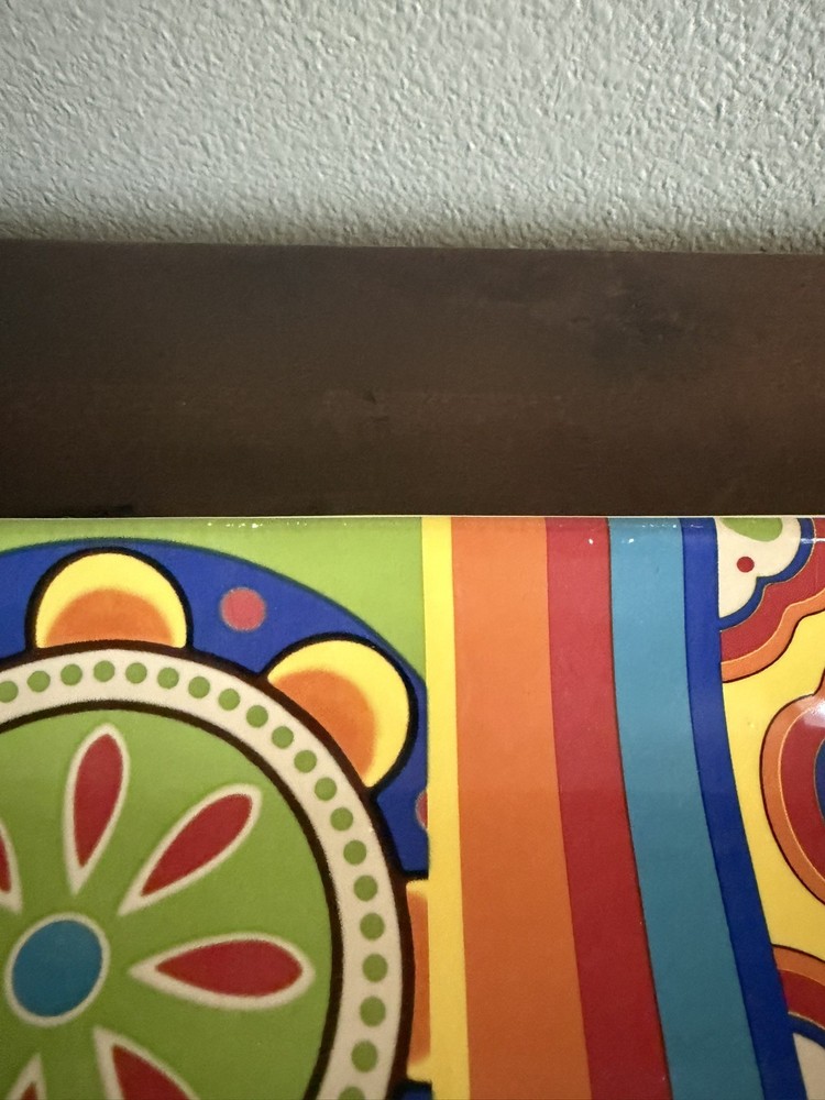 Pier 1 Imports MEXICALI 18" Rectangular Serving platter, Ironstone, EUC