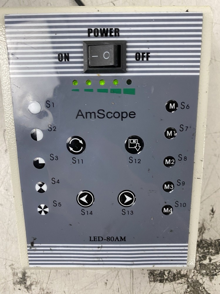 AmScope LED-80AM Variable Microscope Ring Illuminator Control Only