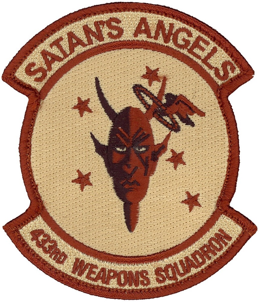 USAF 433d WEAPONS SQUADRON PATCH - DESERT