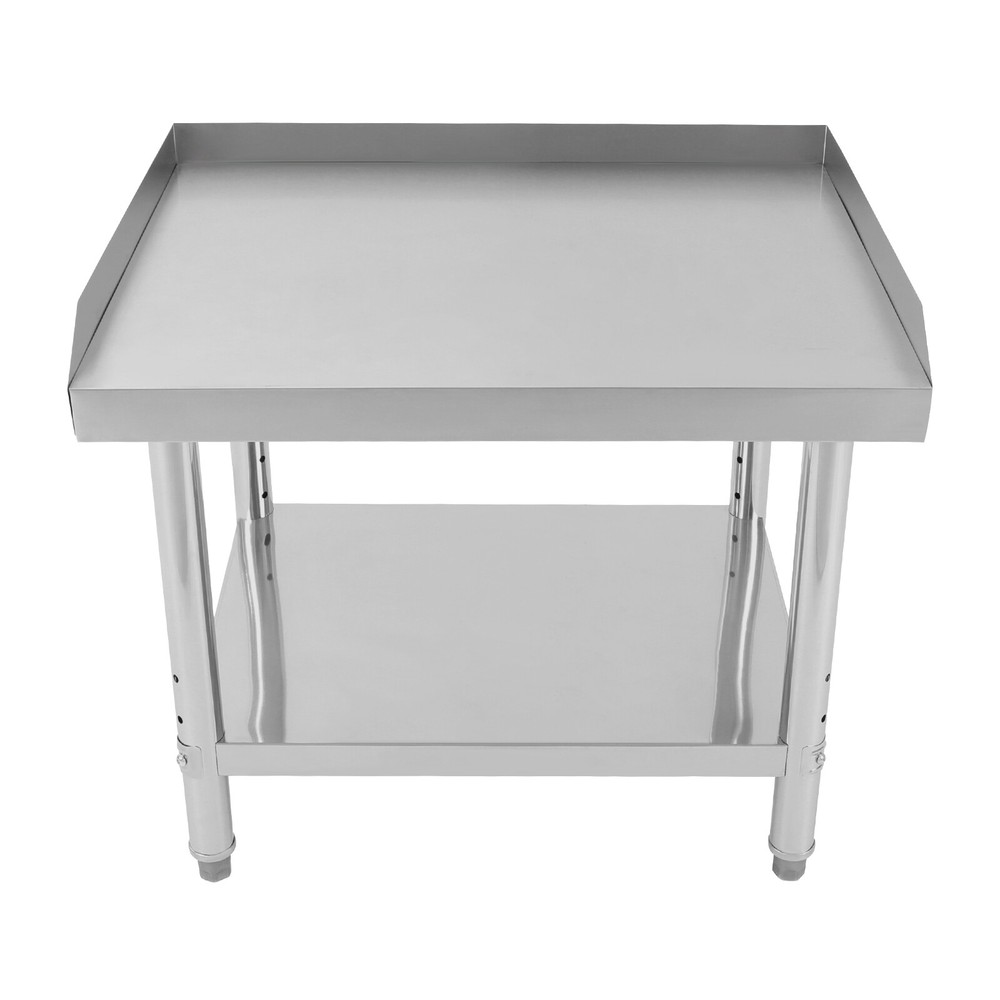 Commercial Kitchen Work Table Adjustable Work Bench Stainless Steel Prep Table