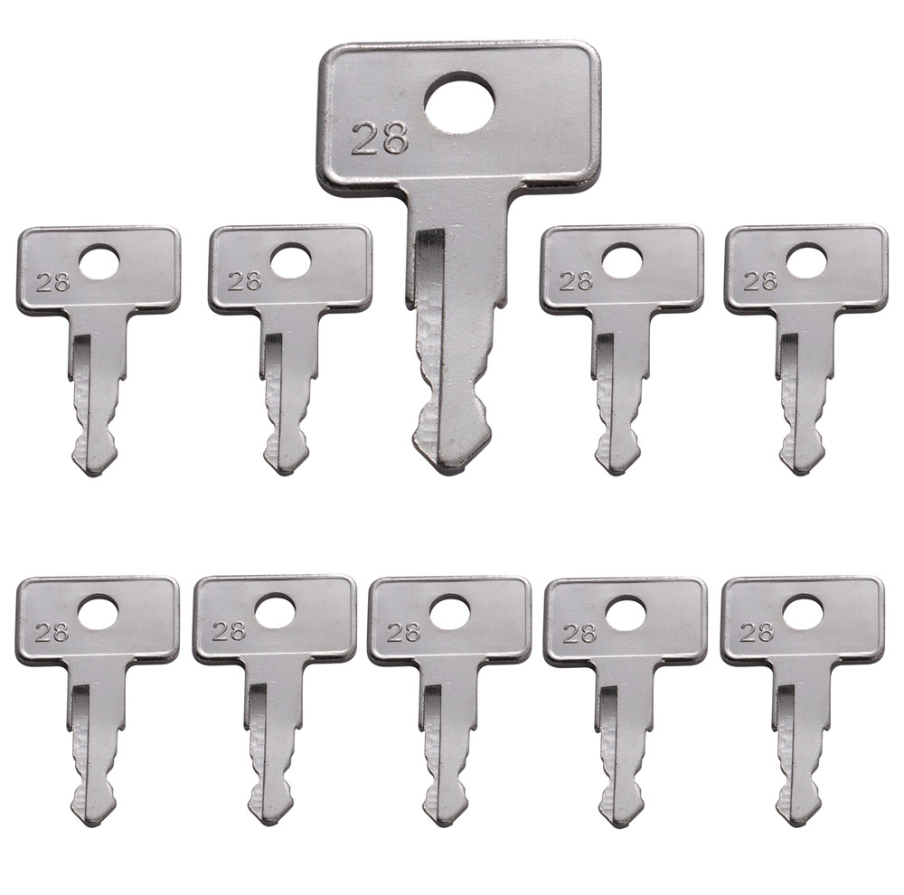 10 Ignition Key Replacement 6896 160431 for Wacker Neuson Roller Forklift