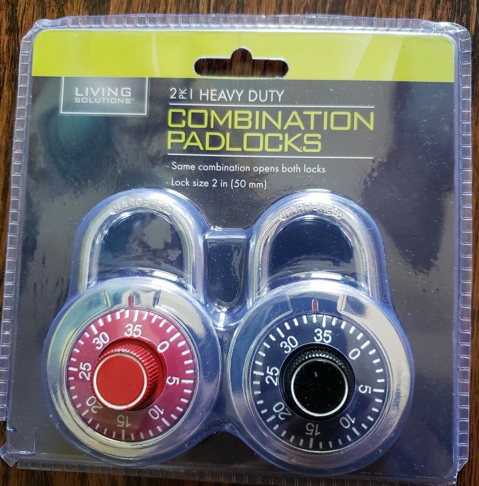 2 pack Heavy Duty Combination Padlocks