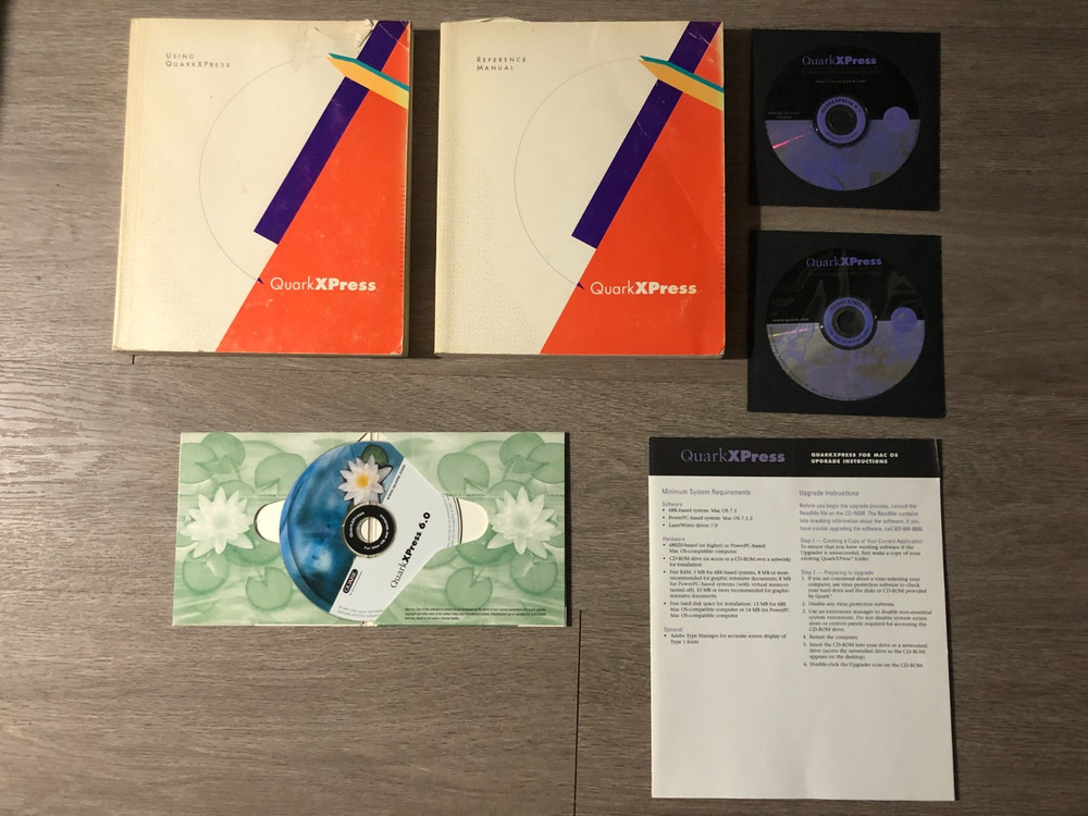 Quarkxpress Software 6.0 for Mac and Windows with Validation Codes CIB