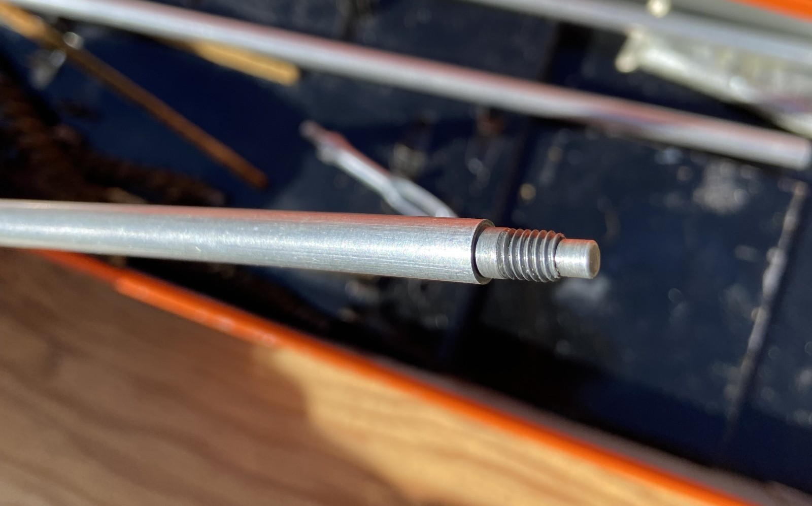 Old Vintage MARBLE'S GUN CLEANING KIT Metal Tin Box w/ Rod and some Accessories