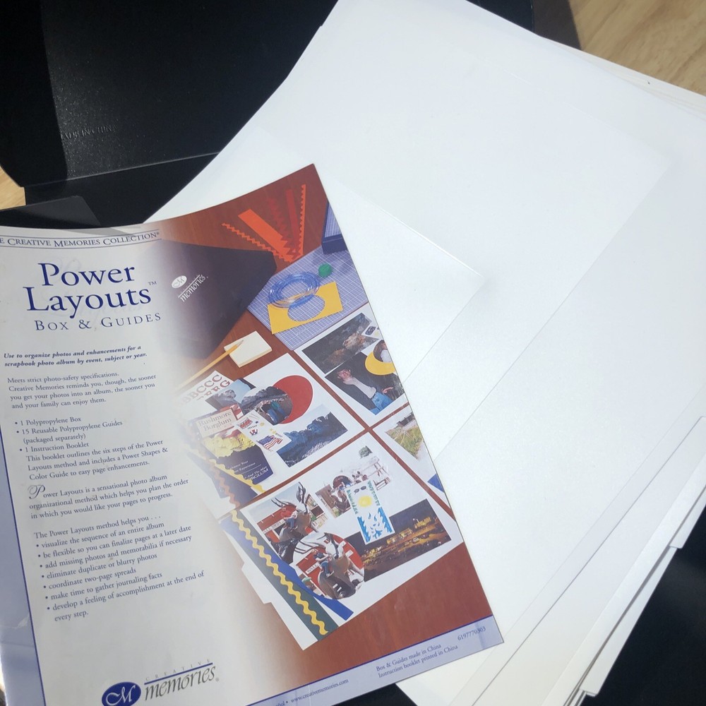 Creative Memories Power Layout Guides and Black Box