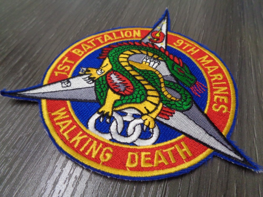 USMC Marine Corps 1st Bn 9th Marines 3rd MAR DIV ~5.25" patch c/e NEW
