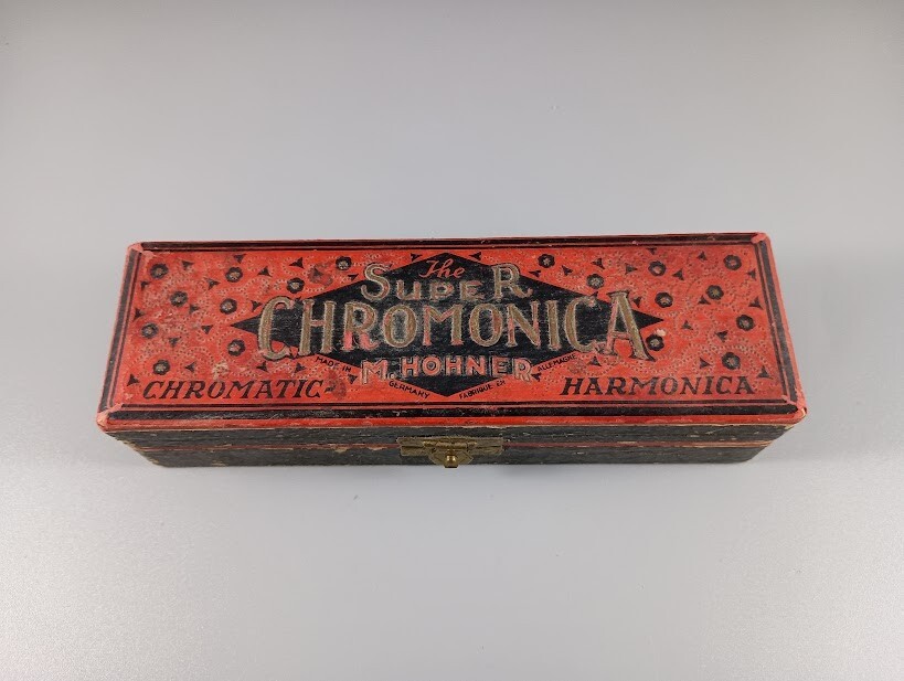 Vintage Chromatic Harmonica - M. Hohner Super Chromonica in Box - C