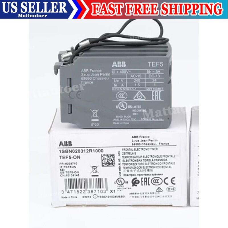 1/pieces NEW ABB Power-on Delay Head TEF5-ON Contactor Timer Module