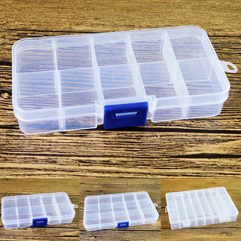 10/15/24 Compartments Storage Box Container Organizer 1pc 3 types Convenient