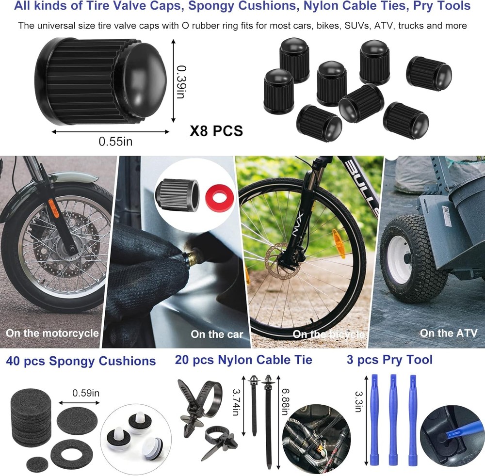 Car trim removal pry tool kit set