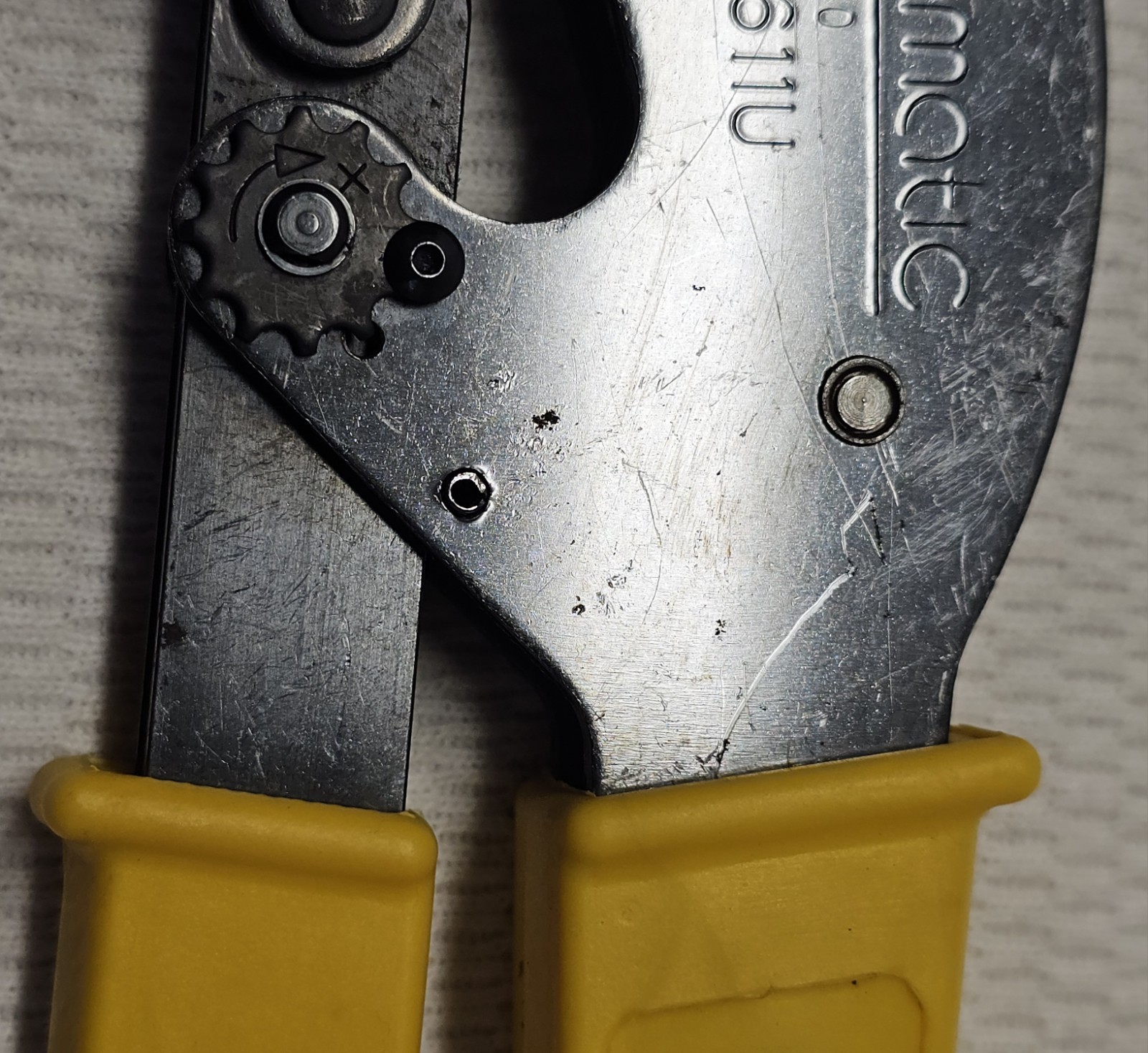 Vintage Ripley Co Cablematic CR 611U Hex Crimp Tool LN Lineman Bell System MINT