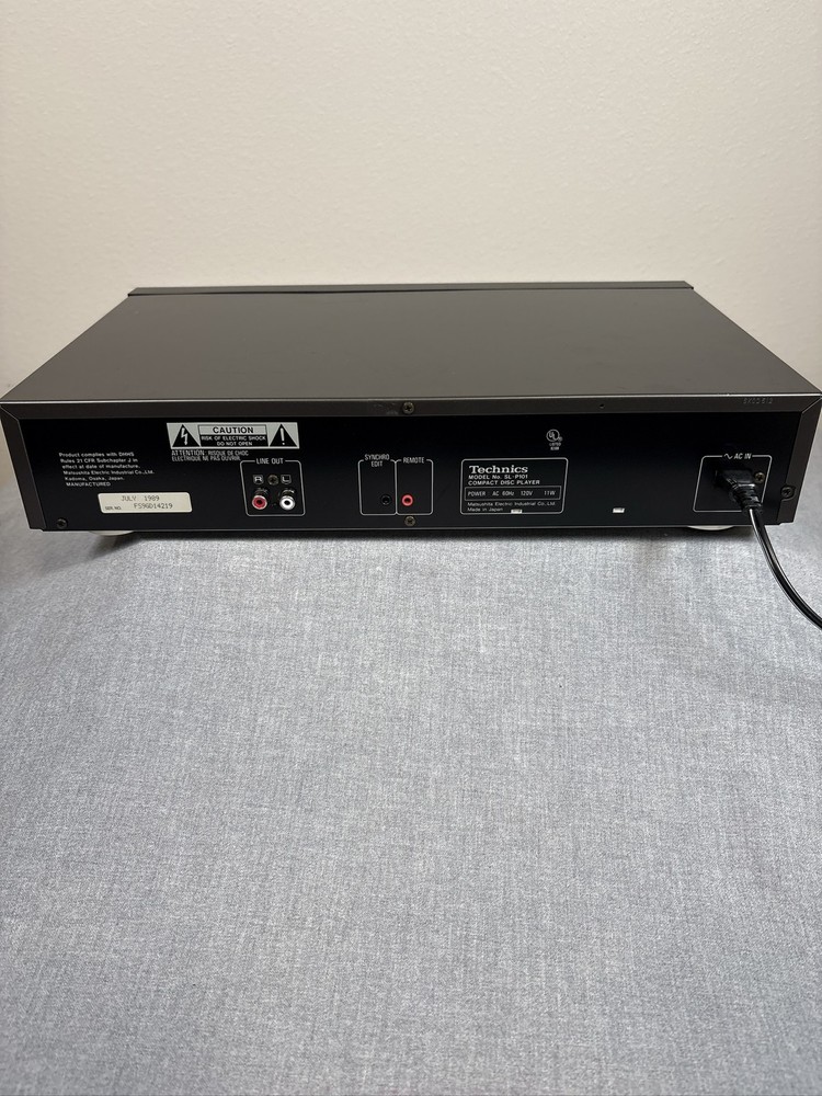 Technics SL-P101 CD Player 2DAC 4x Oversampling-Tray Doesn’t Eject