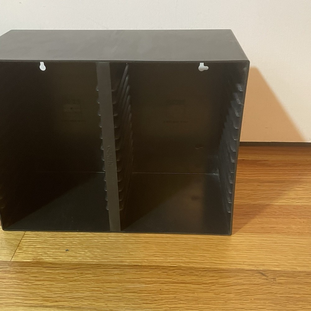 Gemini Black 30 CD Media storage holder case rack organizer wall mountable