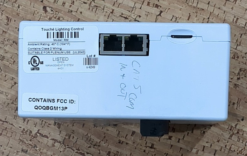 Touché Lighting Controls RM Room Manager Used