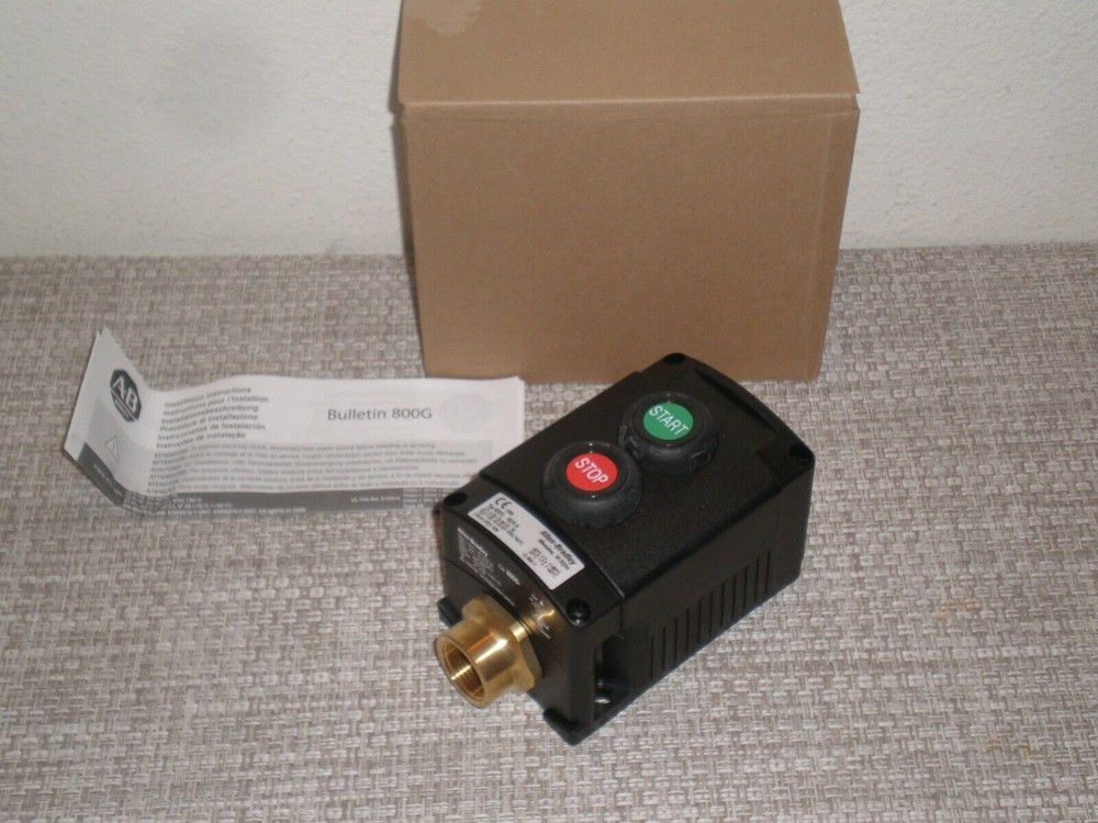 New! Allen Bradley 800G-2FAAFBAP Assembled Push Button Station Start Stop