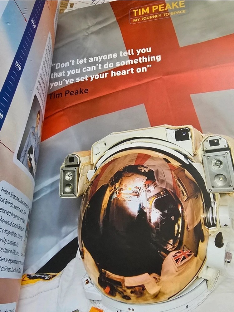 Signed Tim Peake tour programme NASA Space Astronaut