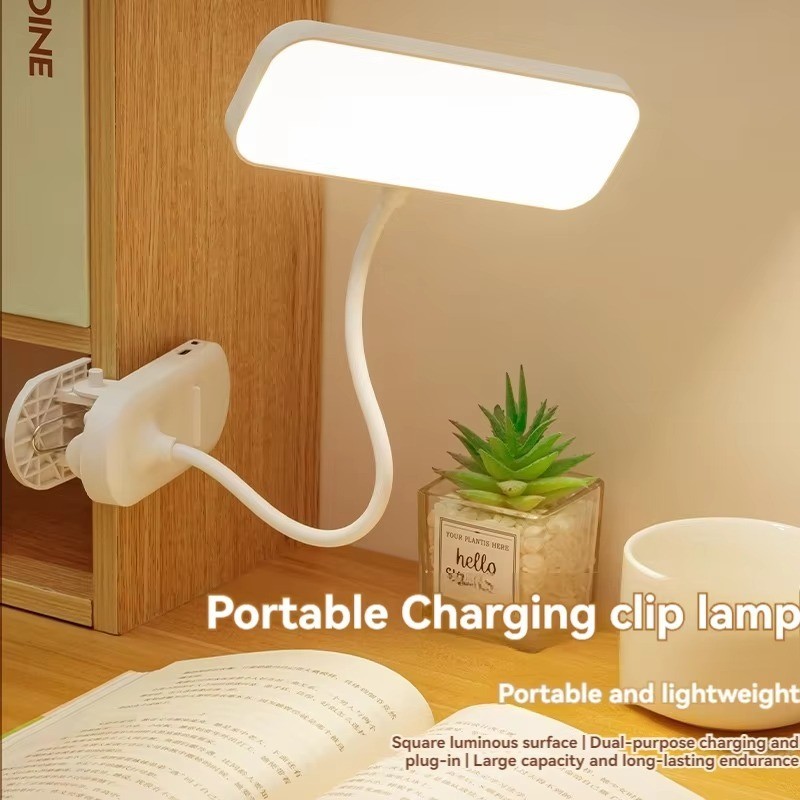 Flexible Clip-on Table Lamp LED Clamp Reading/Study/Bed/Laptop/Desk Light**