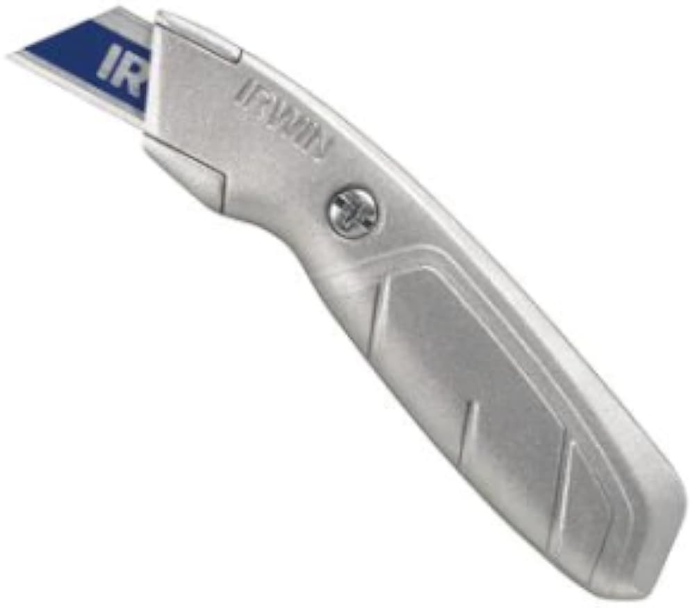 Utility Knife, Fixed Blade, gray