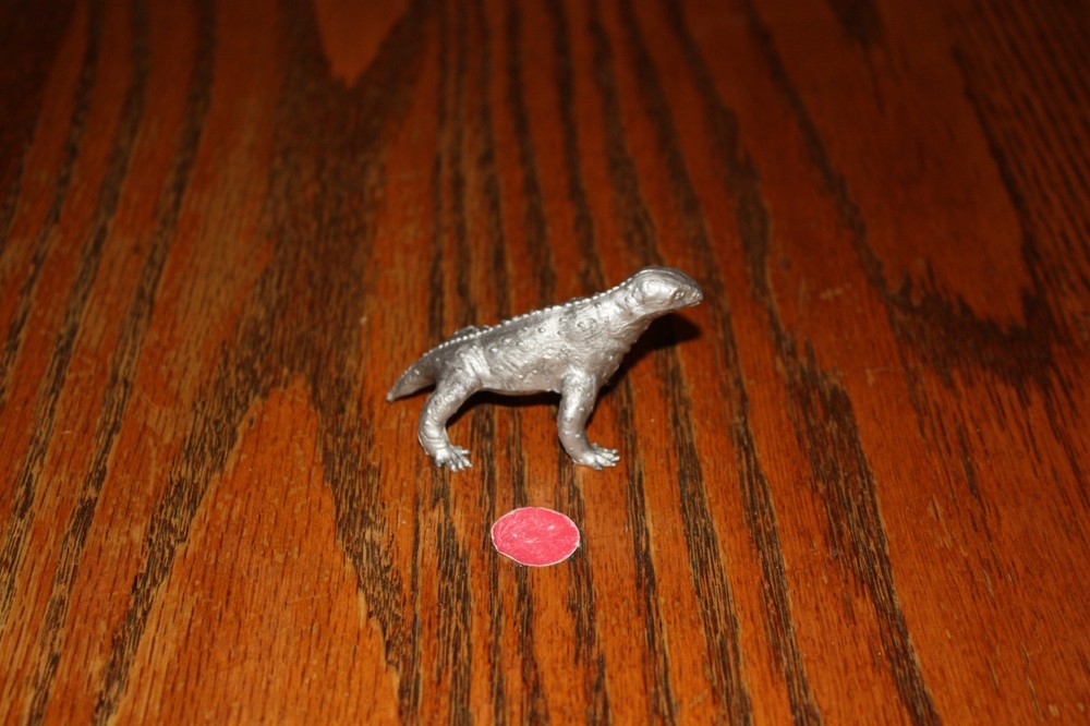 Vintage MPC Silver Moschops Dinosaur - Marx